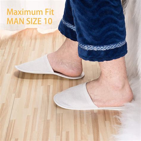 2X(Disposable Slippers 12 Pairs Closed Toe Disposable Slippers Fit Size for Q6N5 194724476514 | eBay