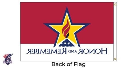 Honor And Remember 3x5 Feet Nylon Flag Made in USA