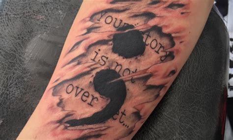 Everything to Know About the Meaning of a Semicolon Tattoo - Lucky DeVille Tattoo