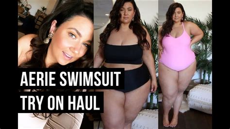 AWESOME CURVES FASHION: PLUS SIZE FASHION TRY ON HAUL | Gorgeous AERIE Swimsuits! | Sometimes Glam