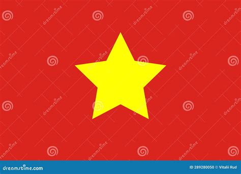 Flag of North Vietnam (1945 1955 Stock Illustration - Illustration of flag, patriot: 289280050