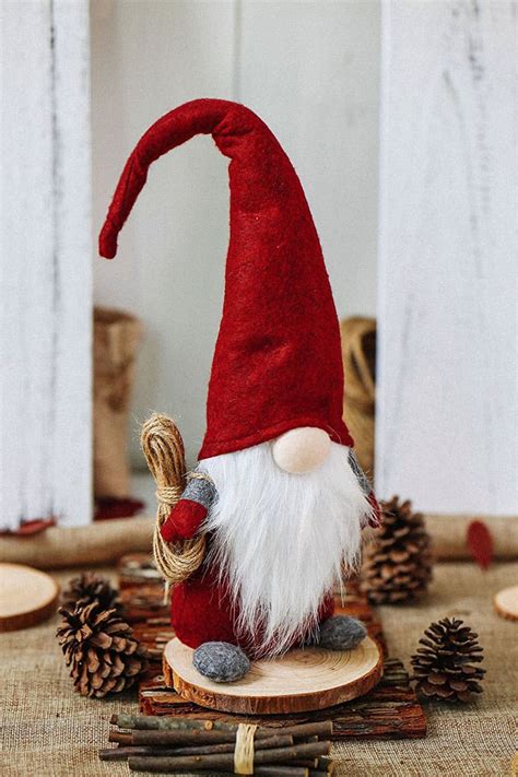 Home Décor Home & Living Handmade Christmas decor 3 Handmade Scandinavian Gnomes Nisse Tomte ...