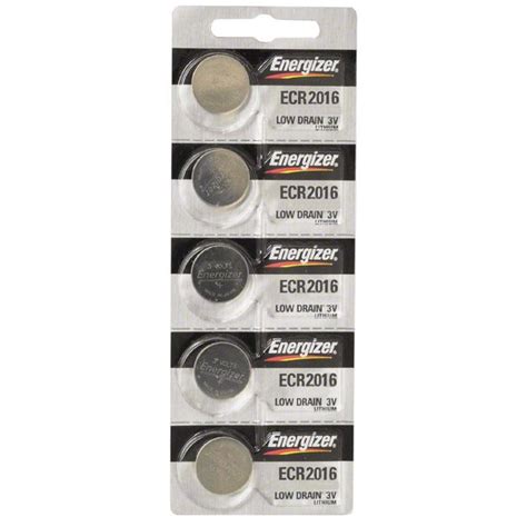 Energizer CR2016 Lithium Battery: Card of 5 - Walmart.com - Walmart.com