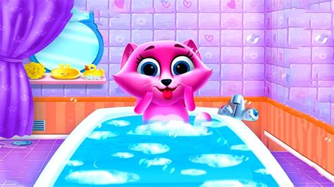 Baby Kitten Care And Salon Gameplay - Games for Kids - YouTube