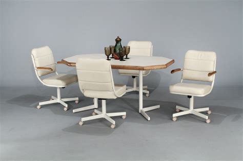 Leather Kitchen Chairs With Casters | A Creative Mom
