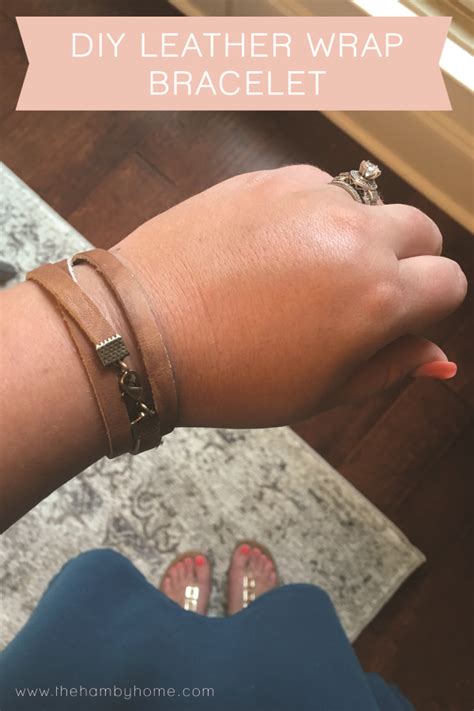 DIY Leather Wrap Bracelet - The Hamby Home