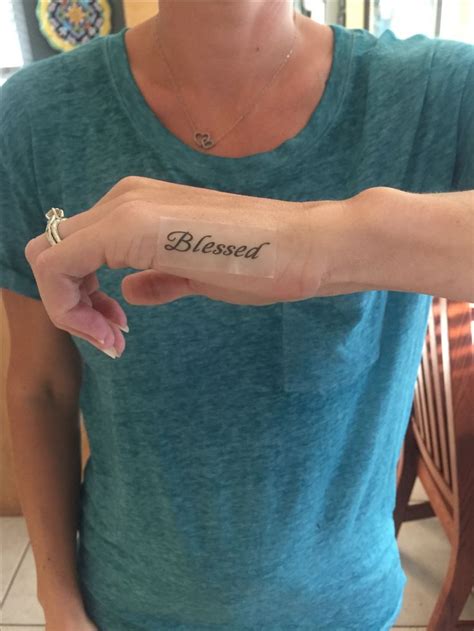 Blessed Tattoo | Blessed tattoos, Tattoo designs wrist, Small hand tattoos