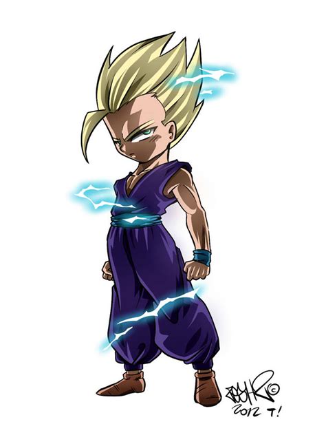 gohan ssj2 fan art by zeshgolden on DeviantArt