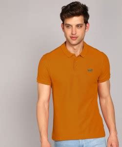 LEVI'S Solid Men Polo Neck Orange T-Shirt - Buy LEVI'S Solid Men Polo Neck Orange T-Shirt Online ...