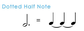 Music Fundamentals: An Introduction to Performing Rhythms: Dotted Half ...