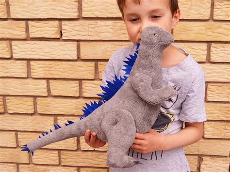 Big Godzilla Toy Plush Stuffed Monster Toy - Etsy