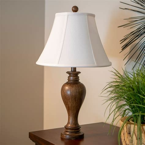 Décor Therapy Traditional Resin Table Lamp, Dark Brown Finish - Walmart ...