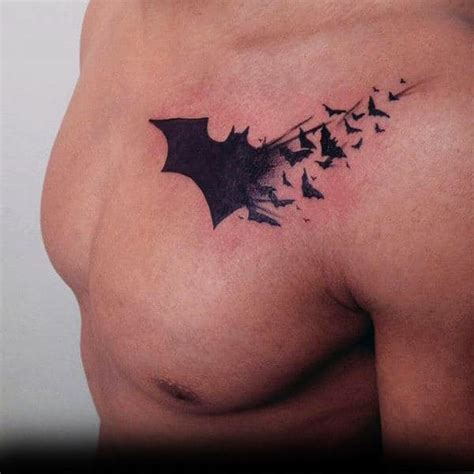 50 Batman Symbol Tattoo Designs For Men - Superhero Ink Ideas