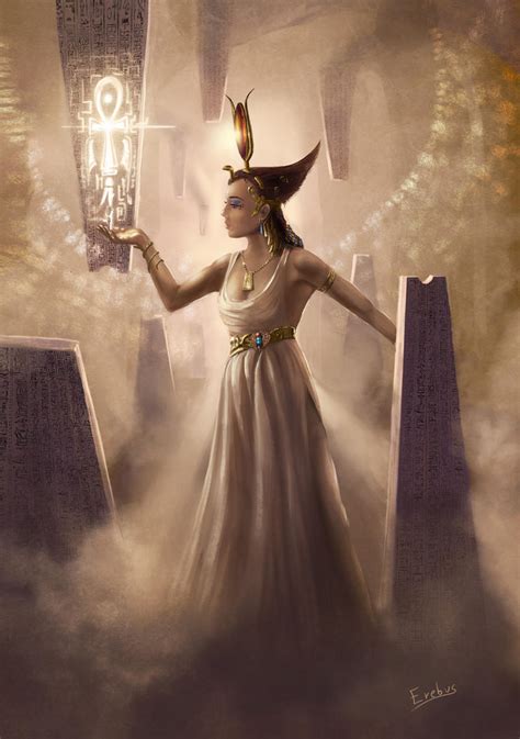 The Goddess Isis - Iset by Erebus-art on DeviantArt