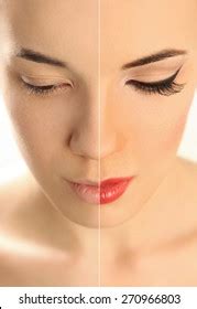 Womans Face Before After Makeup Stock Photo 270966803 | Shutterstock