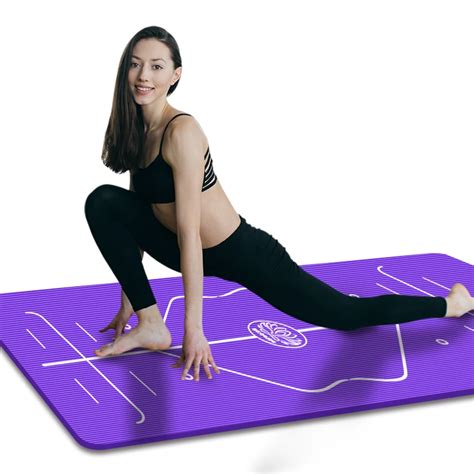 Position Line Premium Yoga Mats Tasteless Non slip Beginners Exercise Gymnastics Mat 185 x 90cm ...