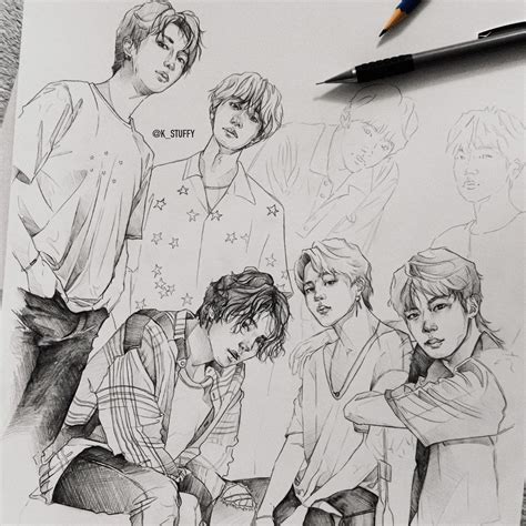 ถูกใจ 12.2k คน, ความคิดเห็น 70 รายการ - KPOP Drawings (@k_stuffy) บน ...