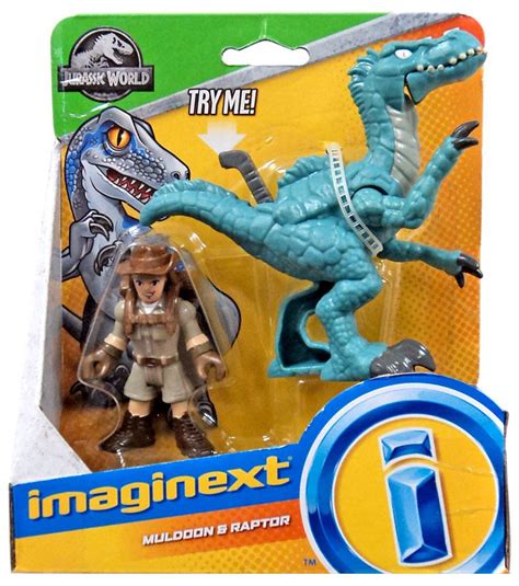 Fisher Price Jurassic World Imaginext Muldoon Raptor Figure Set - ToyWiz