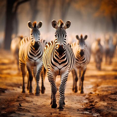 Premium AI Image | Zebra in the savanna