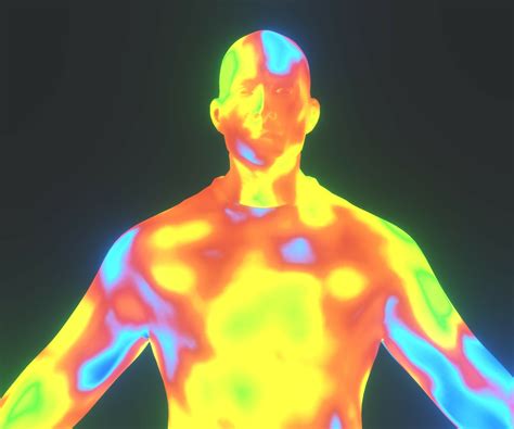 ArtStation - Human Thermal Image Heatmap Male 3D Model | Game Assets