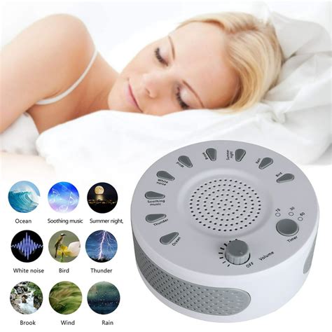 EEEKit White Noise Machine-Sound Machine for Sleeping & Relaxation, 9 HIFI Non-Looping Soothing ...