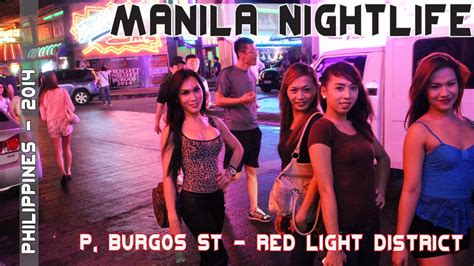 Manila Philippines Nightlife - Makati's P. Burgos Street - YouTube
