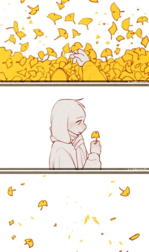 One autumn day | Undertale comic, Undertale cute, Anime undertale