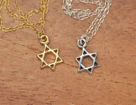 Star of David Necklace Silver Magen David Necklace Jewish - Etsy