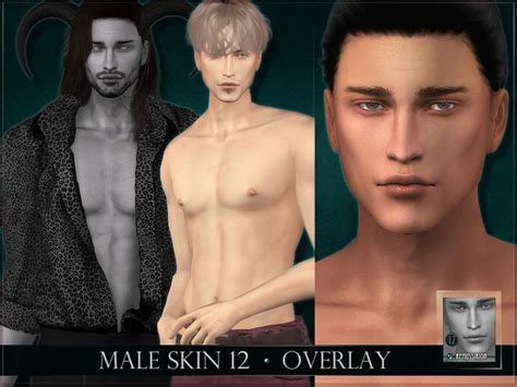 Sims 4 — Male skin 12 Overlay by RemusSirion — Male Skin 12 Overlay This is an overlay version ...