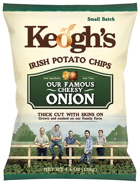 Keoghs Dubliner Cheese & Onion 125g (4.4oz) X 12: Food Ireland Wholesale