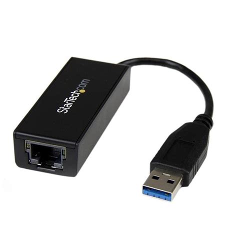 StarTech USB 3.0 to Gigabit Ethernet NIC Network Adapter - Black ...