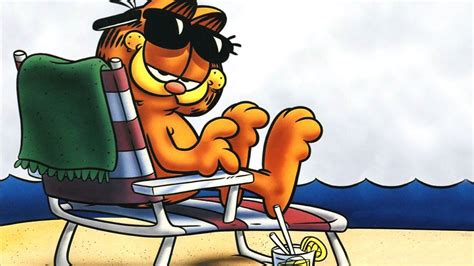 Garfield Relaxing Cartoon Wallpapers Desktop Background