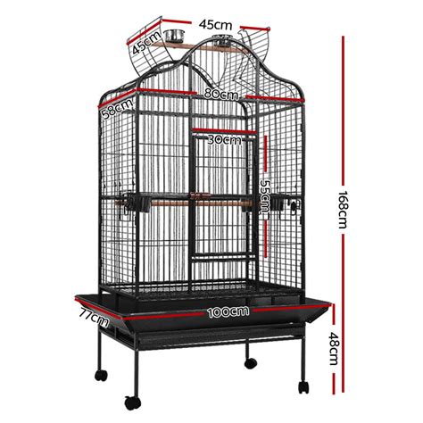 i.Pet Bird Cage Pet Cages Aviary 168CM Large Travel Stand Budgie Parrot ...