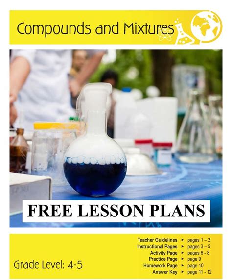 Compounds & Mixtures | Compounds and mixtures, How to plan, Teaching plan