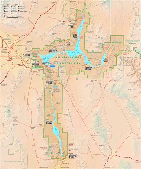 Lake Mead National Recreation Area Map - Ontheworldmap.com