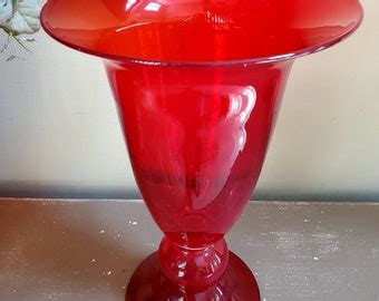 Tall Glass Floor Vase - Etsy