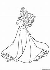 Princess Aurora Coloring Pages sketch template