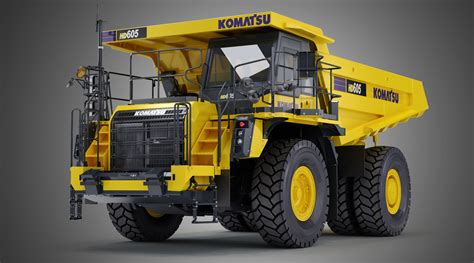 3D komatsu hd605-8 rigid dump truck - TurboSquid 1356269