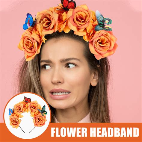 2 Count Flower Butterfly Headdress Headpiece Hair Accessories | eBay