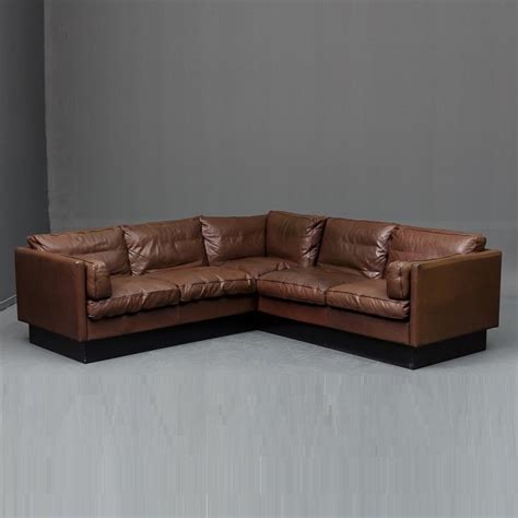 Thams leather corner sofa - Vampt Vintage Design