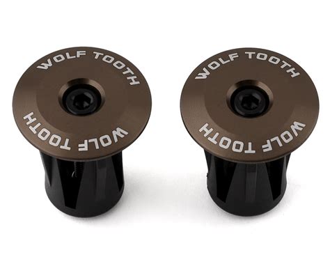 Wolf Tooth Components Alloy Bar End Plugs (Espresso) - Performance Bicycle