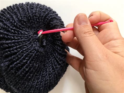 How To Add A Detachable Pom Pom – PostStitch | How to make a pom pom, Crochet hats, Diy pom poms