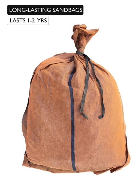 17" x 27" Long-Lasting Sandbags - Brown Color - Lasts 1-2 Yrs ...