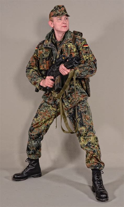 Military - uniform German soldiers flecktarn - 02 by MazUsKarL # ...