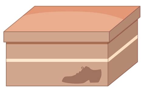 Shoe Box Isolated On White Background Shoe Clip Art Vector, Background, Shoe, Clip Art PNG and ...