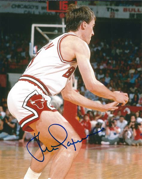 Autographed JOHN PAXSON 8X10 Chicago Bulls Photo - Main Line Autographs