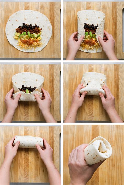 How to Fold a Burrito So None of Your Filling Falls Out | Healthy food ...