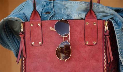 Free Images : leather, red, bag, jacket, denim, handbag, textile, sunglasses, fashion accessory ...