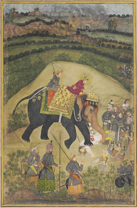 AKBAR'S VICTORY OVER HEMU AT THE BATTLE OF PANIPAT | MUGHAL STYLE AT KISHANGARH, NORTH INDIA ...