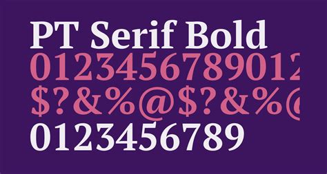 PT Serif Bold free Font - What Font Is